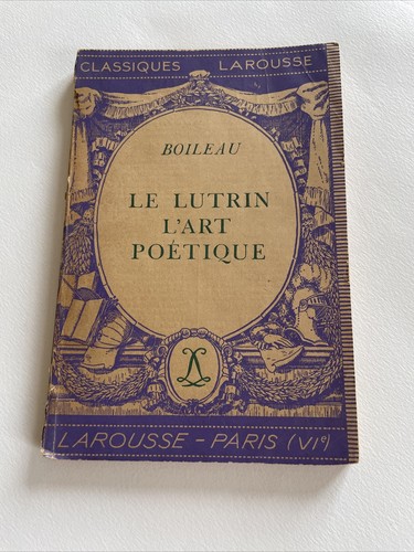 Lutrin art poétique - lutrin, l’art