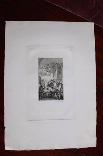1876 eau forte - ✒,